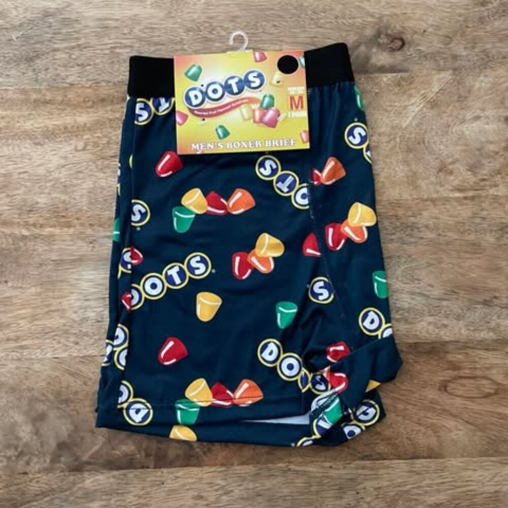 5/$20 NEW M Men's Dots Candy Boxer Briefs